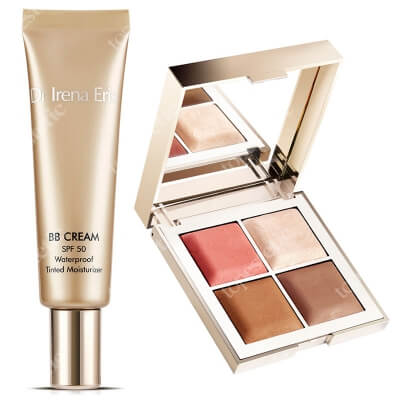 Dr Irena Eris Face Contouring Pallette + BB Cream SPF50  ZESTAW Paletka do konturowania twarzy 4x 5g + Krem BB (odcień 20) 30 ml