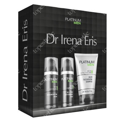 Dr Irena Eris Platinum Men Set ZESTAW Szampon zagęszczający 125 ml + Balsam po goleniu 50 ml + Krem regenerujący do twarzy 50 ml