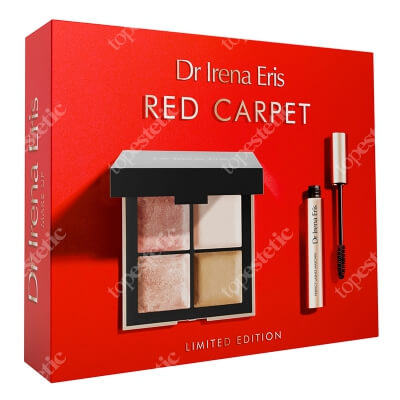 Dr Irena Eris Red Carpet 2024 ZESTAW Paletka do makijażu twarzy, oczu, ust i ciała 4 x 5g + Tusz 3 w 1 (kolor Black) 9 ml