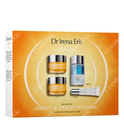 Dr Irena Eris VitaCeric Energy And Vitality Program ZESTAW Krem na dzień 15 ml + Krem na noc 15 ml + Tonujący krem 10 ml + Płyn do demakijażu 50 ml