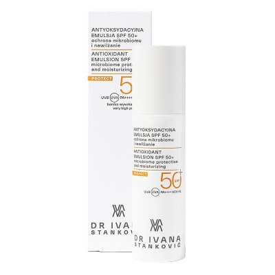 Dr Ivana Stanković Antioxidant Emulsion Antyoksydacyjna emulsja SPF 50+ 50 ml