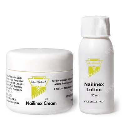 Dr Michaels Nailinex Set ZESTAW Płyn do paznokci 50 ml + Krem do paznokci 50 g
