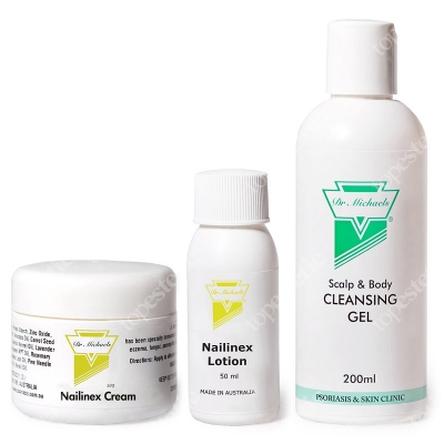 Dr Michaels Zestaw Łuszczyca Paznokci ZESTAW Krem 50 g + Płyn 50 ml + Żel 200 ml