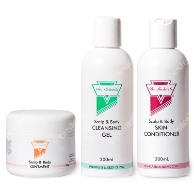 Dr Michaels Zestaw Podstawowy Łuszczyca ZESTAW Maść 50 g + Żel 200 ml + Odżywka 200 ml