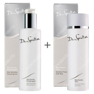 Dr Spiller Aloe Sensitive Cleansing Gel + Sensitive Toner With Aloe ZESTAW Żel oczyszczający z ekstraktem z aloesu 200 ml + Tonik z ekstraktem z aloesu 200 ml