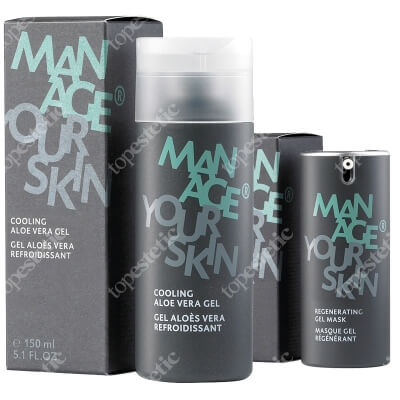 Dr Spiller Cooling Aloe Vera Gel + Regenerating Gel Mask ZESTAW Chłodzący i łagodzący żel z ekstraktem z aloesu 150 ml + Regenerująca maska żelowa z ekstraktem z alg i pantenolem 50 ml