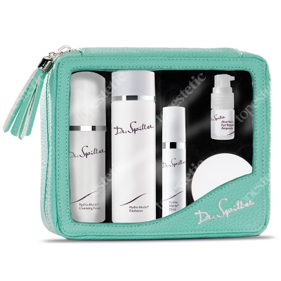 Dr Spiller Hydro Marin Travel Set ZESTAW Pianka oczyszczająca 50 ml + Tonik 100 ml + Ampułka regenerująca 5 ml + Serum 10 ml + Krem 20 ml