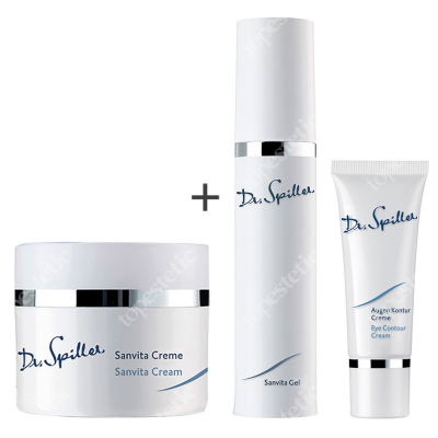 Dr Spiller Sanvita ZESTAW Krem pod oczy 20 ml + Krem z ekstraktem z zielonej herbaty 50 ml + Żel rewitalizujący 50 ml