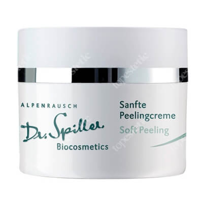 Dr Spiller Soft Peeling Kremowy peeling z drobinkami pestek brzoskwini, ekstraktem z lipy, goryczki i szarotki alpejskiej 50 ml