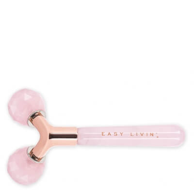 Easy Livin 3D Lift Beauty Roller Roller z różowego kwarcu z dwoma głowicami 1 szt