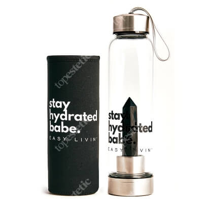 Easy Livin Butelka Szklana Z Obsydianem Dodaje energii 1 szt