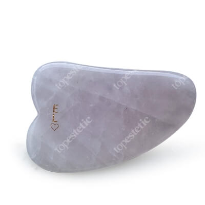 Easy Livin Gua Sha Kamień do masażu z różowego kwarcu w wersji mini 1 szt