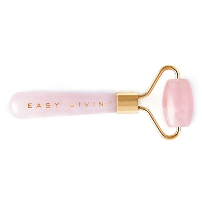 Easy Livin Mini Roller z Różowego Kwarcu Wałeczek do masażu i liftingu twarzy w wersji mini