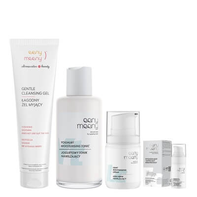 Eeny meeny Codziennie Promienna Cera ZESTAW Krem nawilżający 50 ml + Łagodny żel myjący 100 ml + Krem pod oczy 15 ml + Tonik nawilżający 100 ml