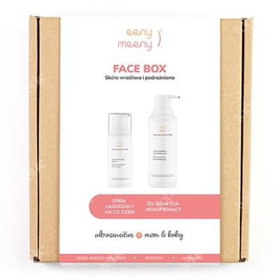 Eeny meeny Face Box ZESTAW Idealny pod makijaż mamy jak i pielęgnacji ciała niemowlęcia 100 ml + Do mycia twarzy mamy oraz ciała i włosków dziecka 200 ml