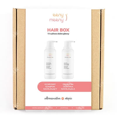 Eeny meeny Hair Box ZESTAW Polecany do pielęgnacji skóry bardzo wrażliwej, atopowej i normalnej 200 ml + Do pielęgnacji skóry bardzo wrażliwej, atopowej i normaln