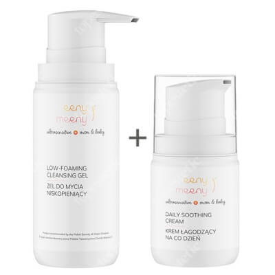Eeny meeny Żel Do Mycia Niskopieniący + Krem Łagodzący ZESTAW Żel dla mamy i dziecka 100 ml + Krem 50 ml