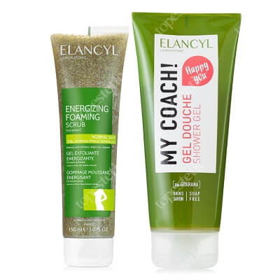 Elancyl Gel and Scrub ZESTAW Żel pod prysznic 200 ml + Energetyzujący peeling do ciała 150 ml