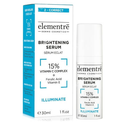 Elementre Brightening Serum Serum z 15% kompleksem witaminy C, 30 ml