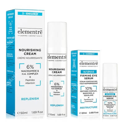 Elementre Nourishing + Firming ZESTAW Krem odżywczy 50 ml + Ujędrniające serum pod oczy 20 ml