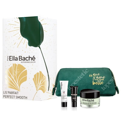 Ella Bache Perfect Smooth Gift Set ZESTAW Przeciwzmarszczkowy krem 50 ml + Pomidorowy żel pilingujący 50 ml + Serum wygładzające 15 ml + Kosmetyczka 1 szt