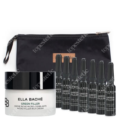 Ella Bache Rich Anti Age Set ZESTAW 7-dniowa kuracja wypełniająco-ujędrniająca 7 x 1,2 ml + Krem przeciwzmarszczkowy 50 ml + Kosmetyczka 1 szt