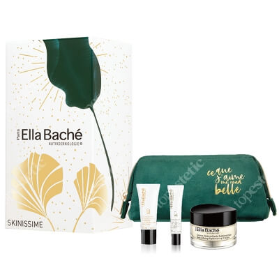 Ella Bache Skinissime Gift Set 2020 ZESTAW Odbudowujący krem 50 ml + Liftingujący krem pod oczy 15 ml + Liftingująco-Regenerujący krem na noc 15 ml + Kosmetyczka 1 szt