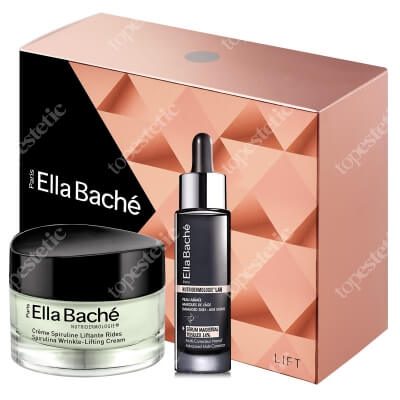 Ella Bache Spirulines Gift Box 2018 ZESTAW Przeciwzmarszczkowo-liftingujący krem ze spiruliną 50 ml + Serum 30 ml + Kosmetyczka