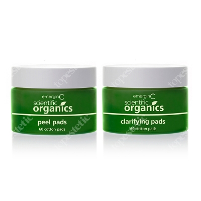 EmerginC At-Home Facial Peel+Clarifying Kit Złuszczające i oczyszczające płatki do twarzy 2x60 szt.