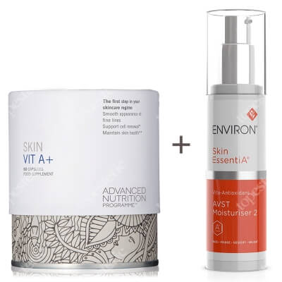 Environ AVST 2 Skin EssentiA Cream + Skin Vit A + ZESTAW Krem 50 ml + Witamina A dla zdrowej skóry oraz witamina D 60 kaps.