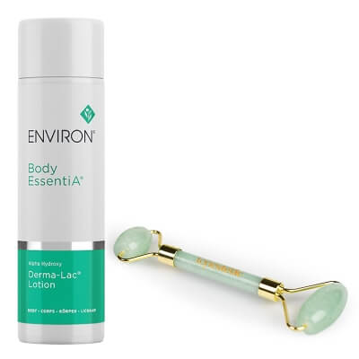 Environ Derma-Lac Lotion + Roller Topestetic ZESTAW Nawilżacz do ciała 200 ml + Roller do masażu twarzy z jadeitu 1 szt