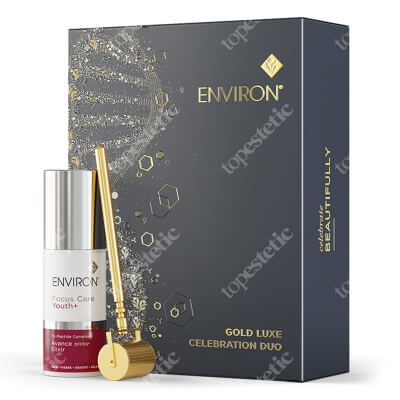 Environ Gold Luxe Celebration Duo ZESTAW Złoty wałek kosmetyczny 0,2 mm + Krem peptydowy 30 ml