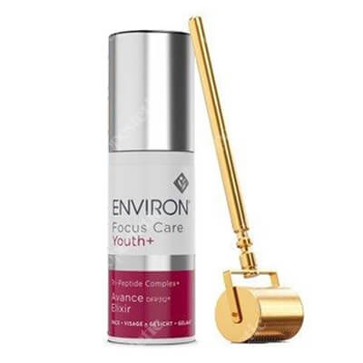 Environ Gold Roll-CIT + Avance Elixir ZESTAW Złoty wałek kosmetyczny 0,2 mm + Krem peptydowy 30 ml