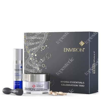 Environ Hydra-Essentials Celebration Trio ZESTAW Żel wokół oczu 10 ml + Kapsułki nawilżające 30 szt. + Stempelek do mikronakłuwania 0,1 mm