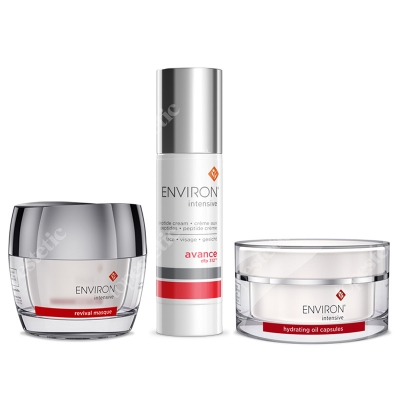 Environ Pakiet 1 - Zmarszczki ZESTAW Maska intensywnie rewitalizująca 50 ml + Intensywny krem peptydowy 30 ml + Kapsułki nawilżające anti aging 30 szt.