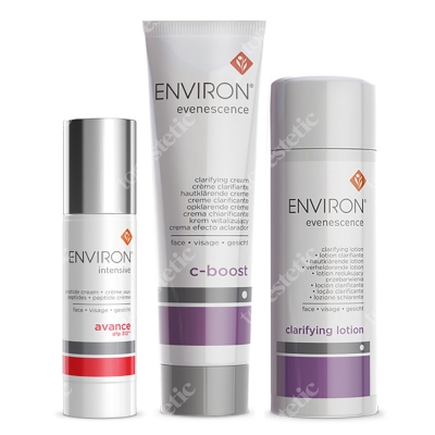 Environ Pakiet 4 - Przebarwienia ZESTAW Intensywny krem peptydowy 30 ml + Krem witalizujący 25 ml + Lotion na przebarwienia 100 ml