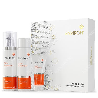 Environ Prep to Glow Celebration Trio ZESTAW Lotion zmywający 200 ml + Tonik nawilżający 200 ml + Maska 50 ml