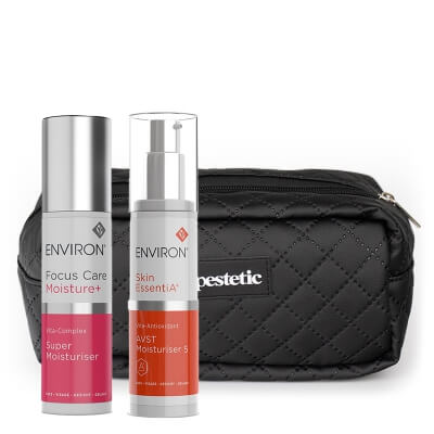 Environ Super Moisturiser + AVST 5 + Kosmetyczka Topestetic Gratis ZESTAW Super nawilżacz 50 ml + Krem 50 ml + Kosmetyczka 1 szt