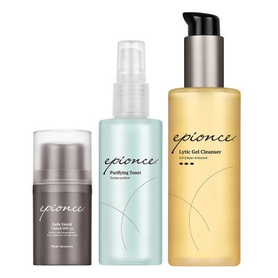 Epionce Daily Set ZESTAW Żel oczyszczający 170 ml + Tonik 120 ml + Emulsja ochronna SPF 50 50 ml