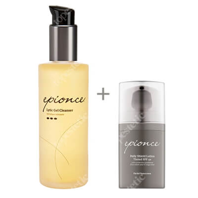 Epionce Lytic Gel Cleanser + Daily Shield Lotion Tinted SPF 50 ZESTAW Lityczny żel oczyszczający 170 ml + Emulsja ochronna SPF 50 50 ml