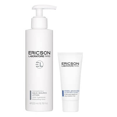 Ericson Laboratoire Aqua Source Lotion + Aqua Balance Fluid ZESTAW Tonik oczyszczający 200 ml + Lekki fluid do twarzy 50 ml