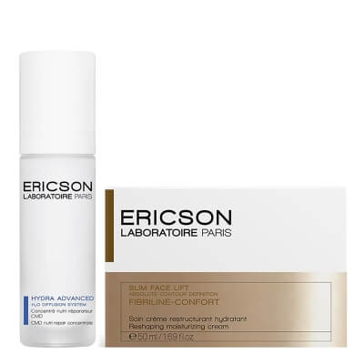 Ericson Laboratoire CMD Nutri-Repair Concentrate + Fibriline Confort Cream ZESTAW Olejowe serum nawilżające z kwasem hialuronowym 30 ml + Krem nawilżający 50 ml