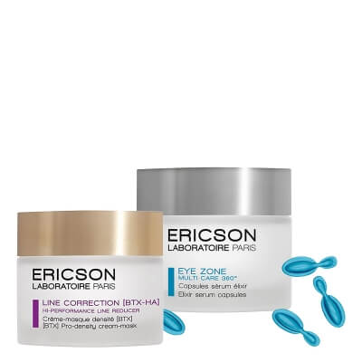 Ericson Laboratoire Eye Zone Elixir Serum Capsules + Pro-Density Cream-Mask ZESTAW Kapsułki na zmęczone oczy 50 kaps. + Krem-maska przywracająca gęstość skóry 50 ml