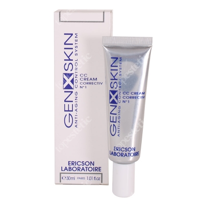 Ericson Laboratoire Genxskin CC Cream Correctiv no1 Krem korygujący (kolor bursztynowy beż) 30 ml