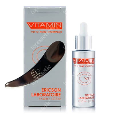 Ericson Laboratoire Vit C Pure Complex + Szpatułka ZESTAW Serum z 20% witaminą C 30 ml + Szpatułka do nakładania kremu 1 szt