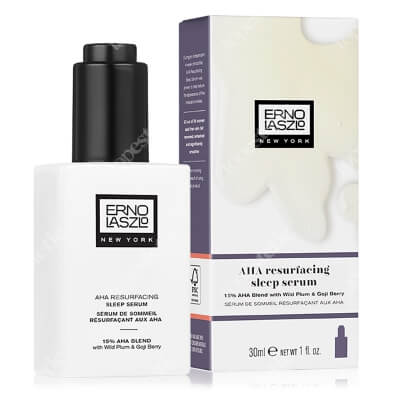 Erno Laszlo AHA Resurfacing Sleep Serum Serum na noc wyrównujące koloryt skóry z kwasami AHA i peptydami 30 ml