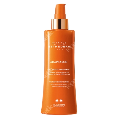 Esthederm Adaptasun Body Lotion (Normal Sun) Mleczko ochronne do ciała dla skóry normalnej przyspieszające opalanie 200 ml