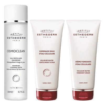 Esthederm Body Scrub + Fondant Cream + Płyn micelarny GRATIS ZESTAW Peeling do ciała 200 ml + Nawilżający krem do ciała 200 ml + Płyn micelarny 200 ml