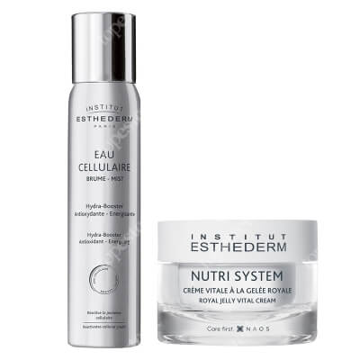 Esthederm Cellular Water Mist + Royal Jelly Vital Cream ZESTAW Woda komórkowa w mgiełce 100 ml + Skoncentrowany krem odżywczy 50 ml