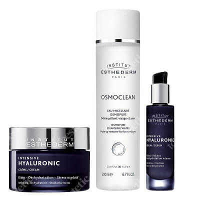 Esthederm Hyaluronic Special Set ZESTAW Płyn micelarny 200 ml + Serum z kwasem hialuronowym 30 ml + Krem z kwasem hialuronowym 50 ml